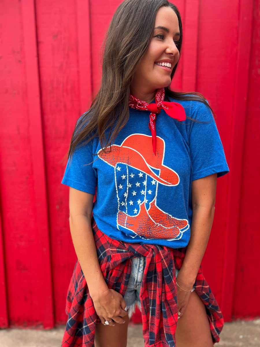 USA Boots Graphic Tee – LoLo & Co. Boutique