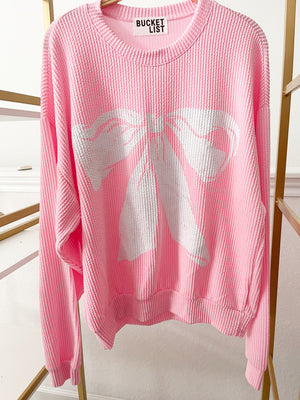 Pink Coquette Bow Top