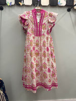 Pink and White Dress