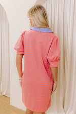 Coral & Lavendar Dress