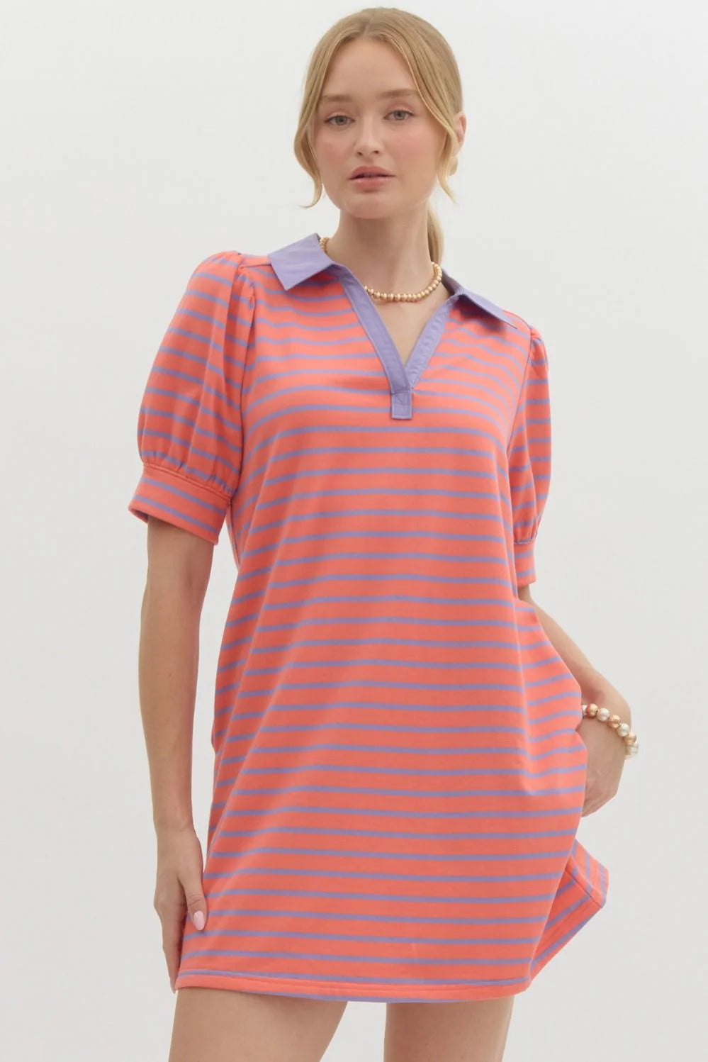 Coral & Lavendar Dress