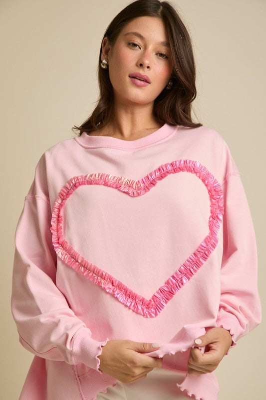 Pink Heart Sweatshirt