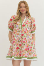 Matcha Floral Dress