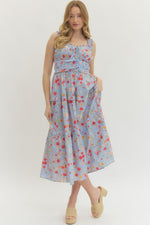 Blue Floral Dress