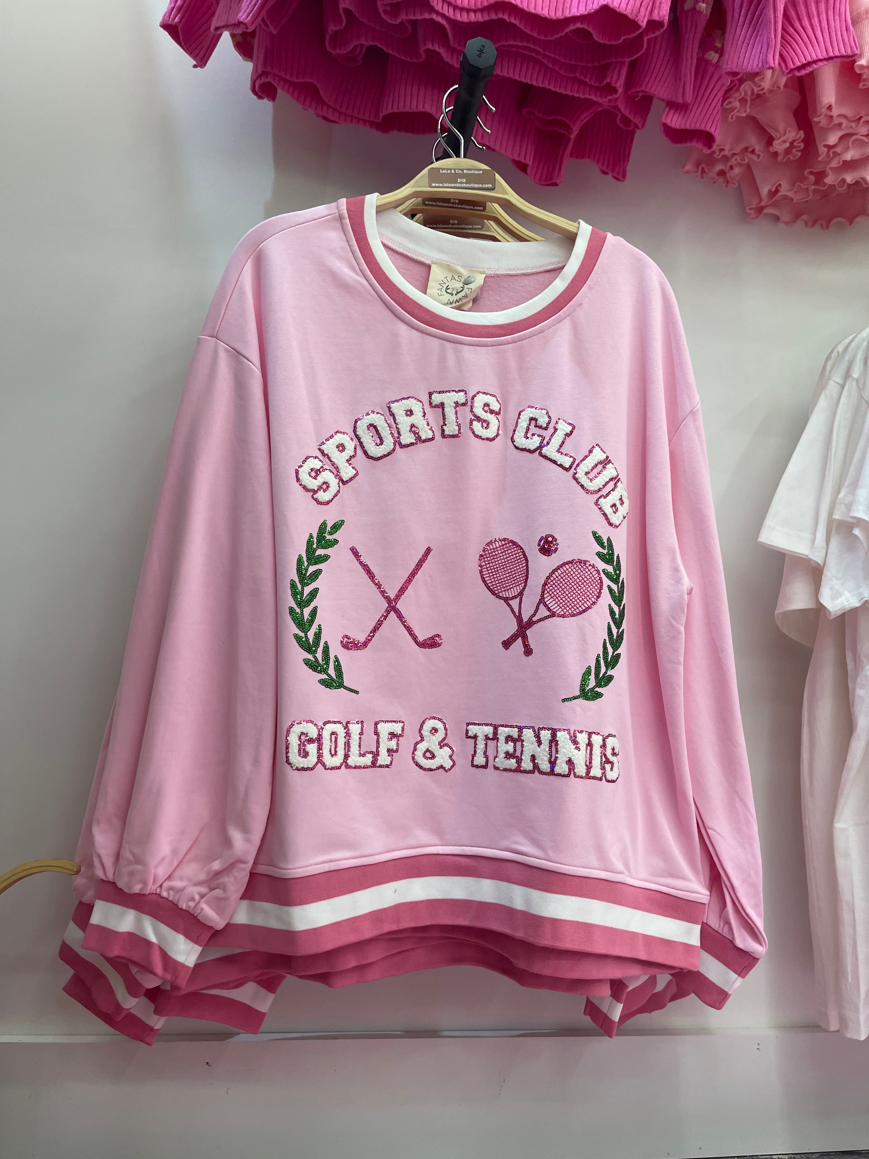 Sports Club Pink Sweatshirt