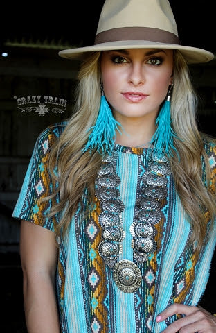 Concho Queen Necklace Turquoise
