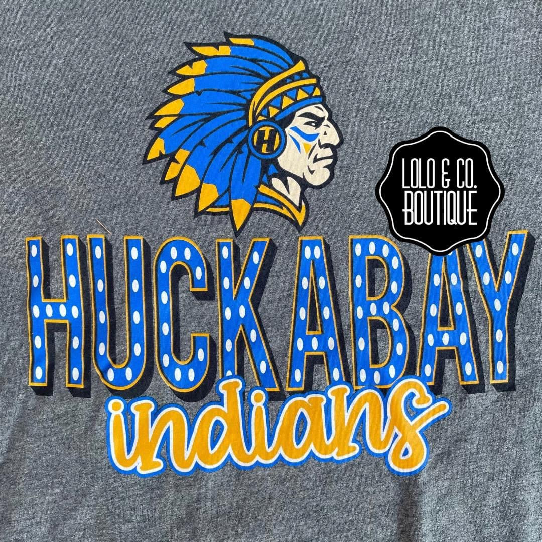 Huckabay Indian V Neck Tee